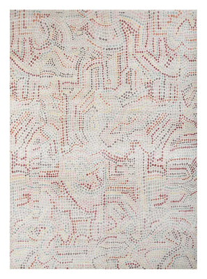 Dywan wełniany - 300 x 240 cm - niebieski