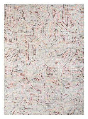 Dywan wełniany - 300 x 240 cm - niebieski