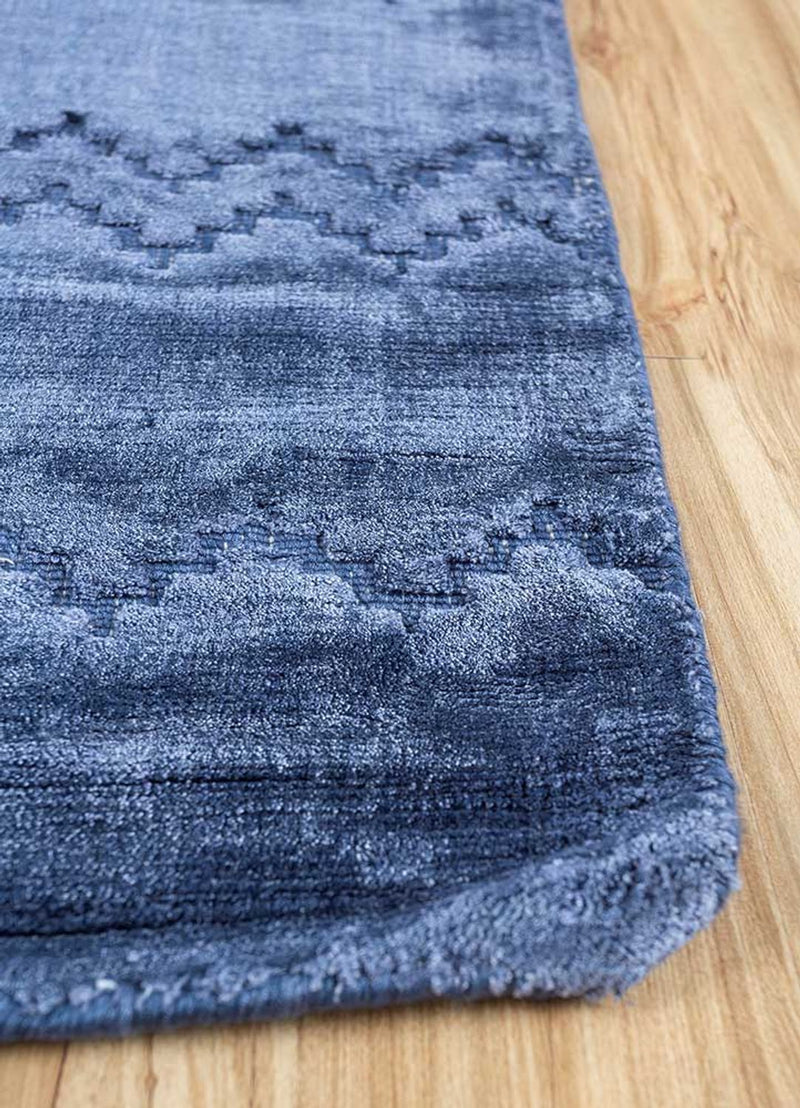 Dywan wiskozowy - 300 x 240 cm - niebieski