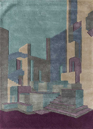 Dywan wełniany - 240 x 150 cm - wielokolorowy