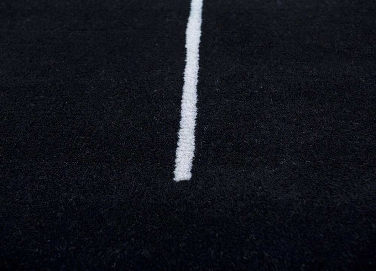 Dywan wełniany - 270 x 180 cm - czarny