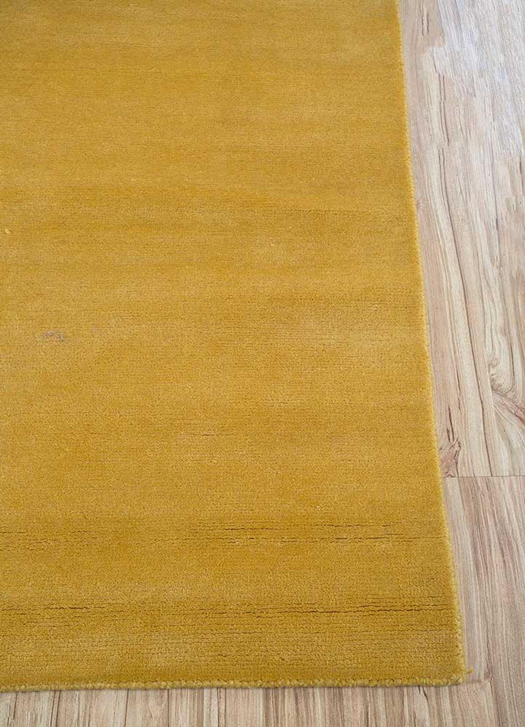 Dywan wełniany - 270 x 180 cm - złoto