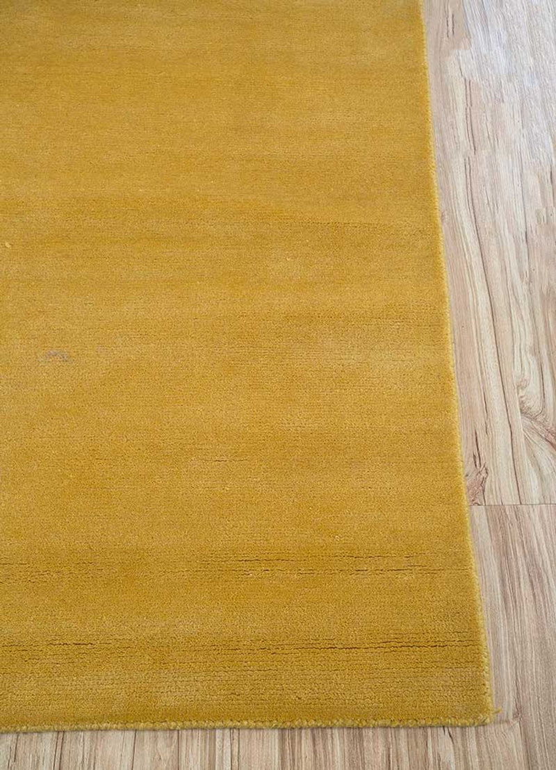 Dywan wełniany - 270 x 180 cm - złoto