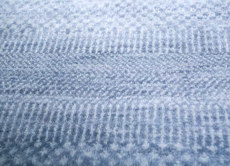 Dywan wełniany - 360 x 270 cm - niebieski
