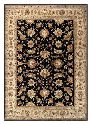 Dywan wełniany - 450 x 360 cm - czarny