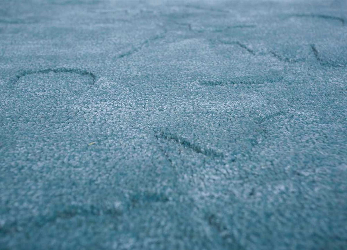 Dywan wełniany - 270 x 180 cm - turkusowy