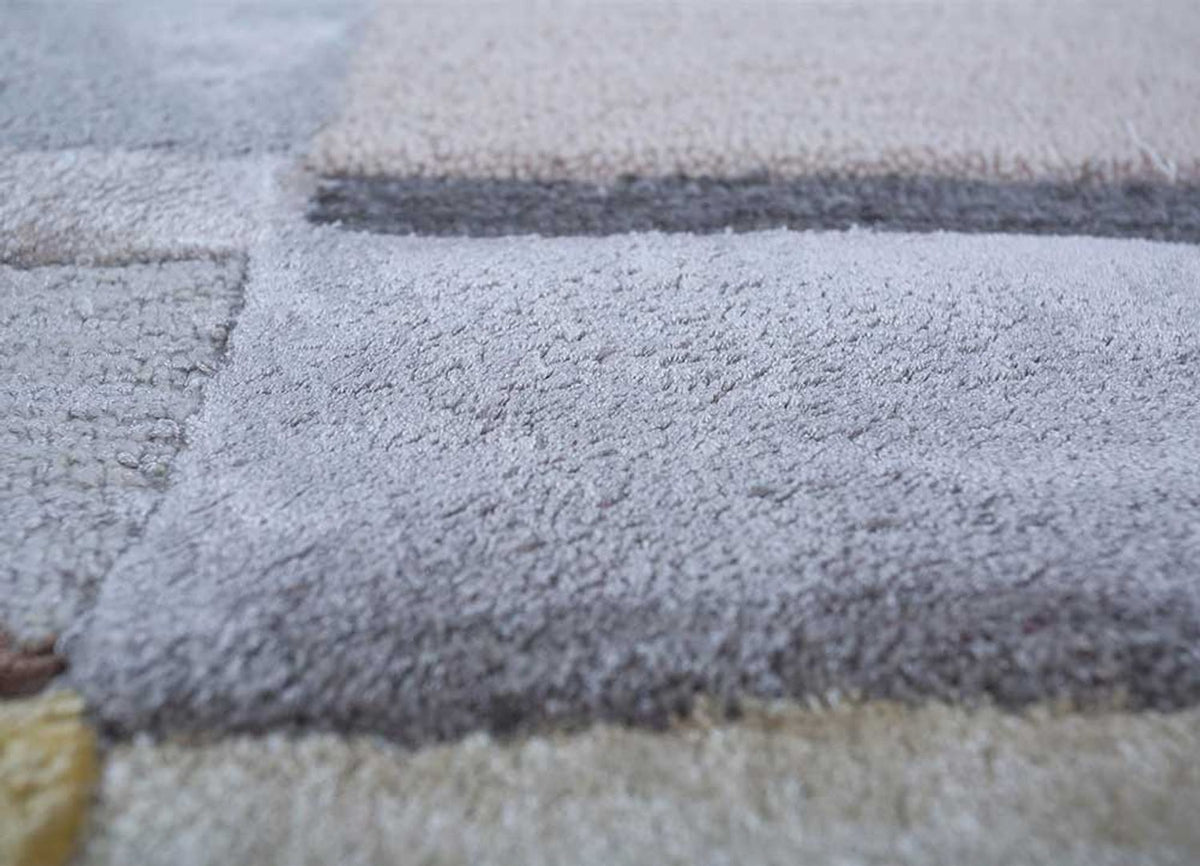 Dywan wełniany - 270 x 180 cm - srebrny