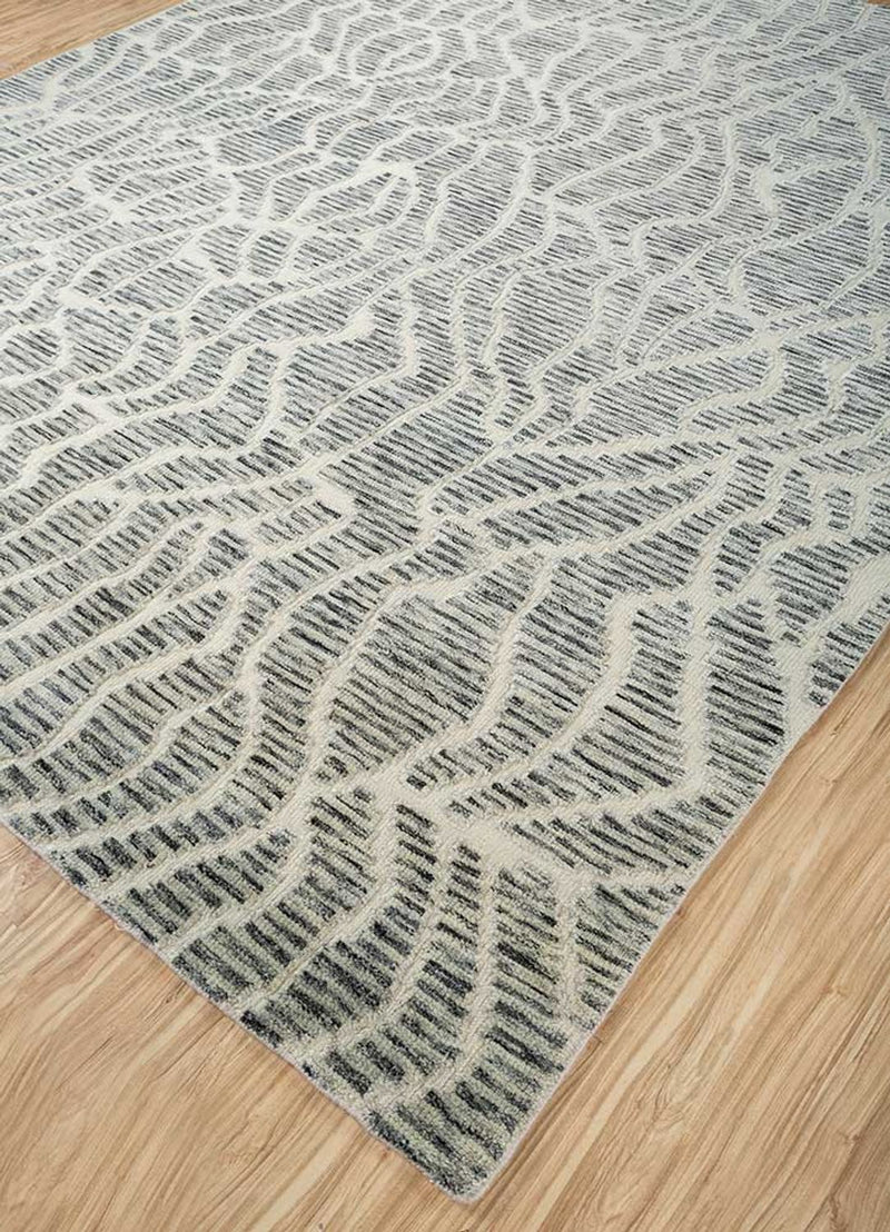 Dywan wełniany - 300 x 240 cm - szary