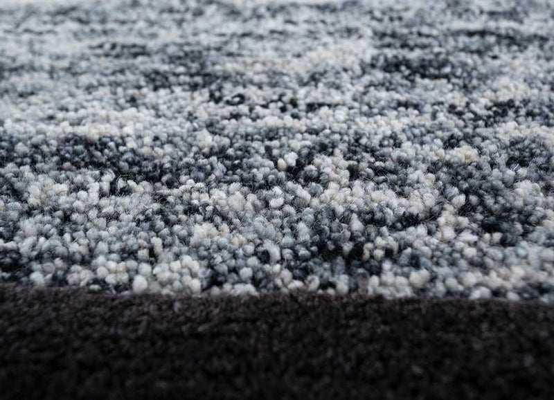 Dywan wełniany - 270 x 180 cm - czarno-biały