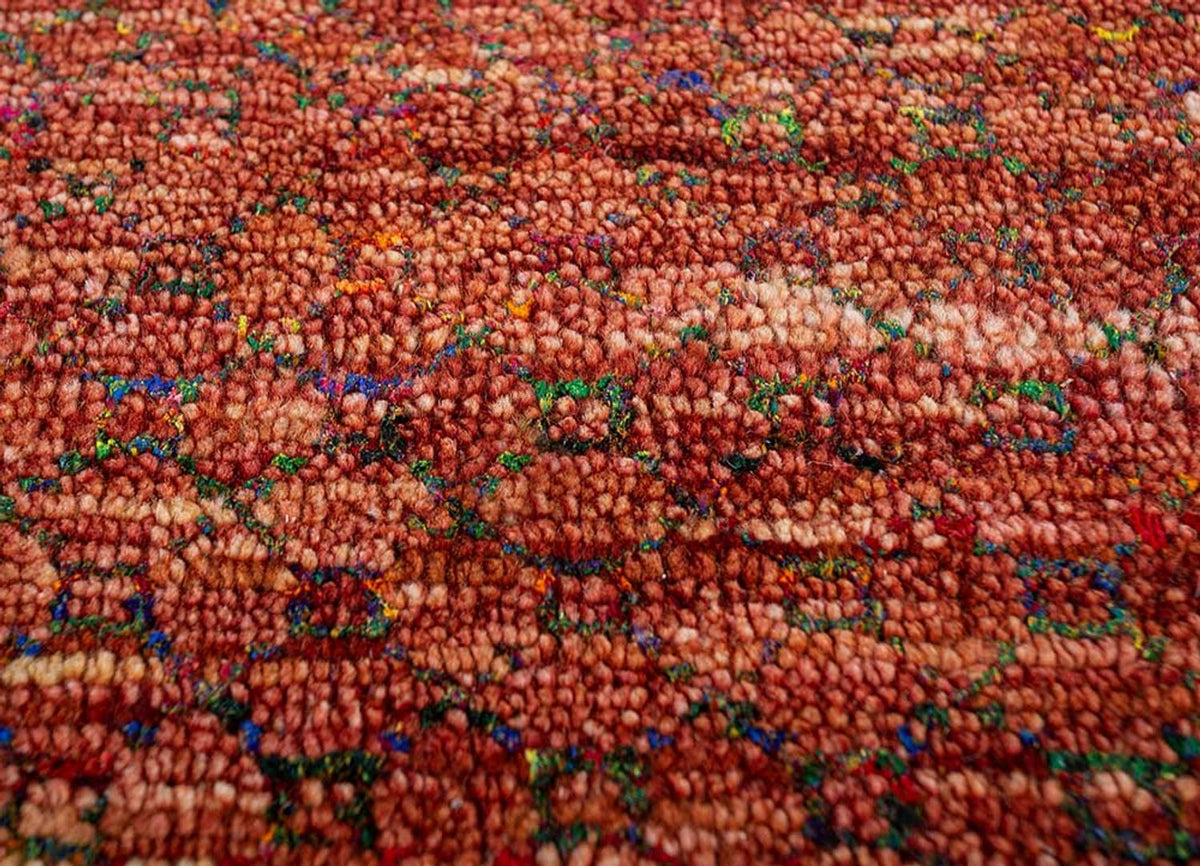 Dywan wełniany - 360 x 270 cm - czerwony