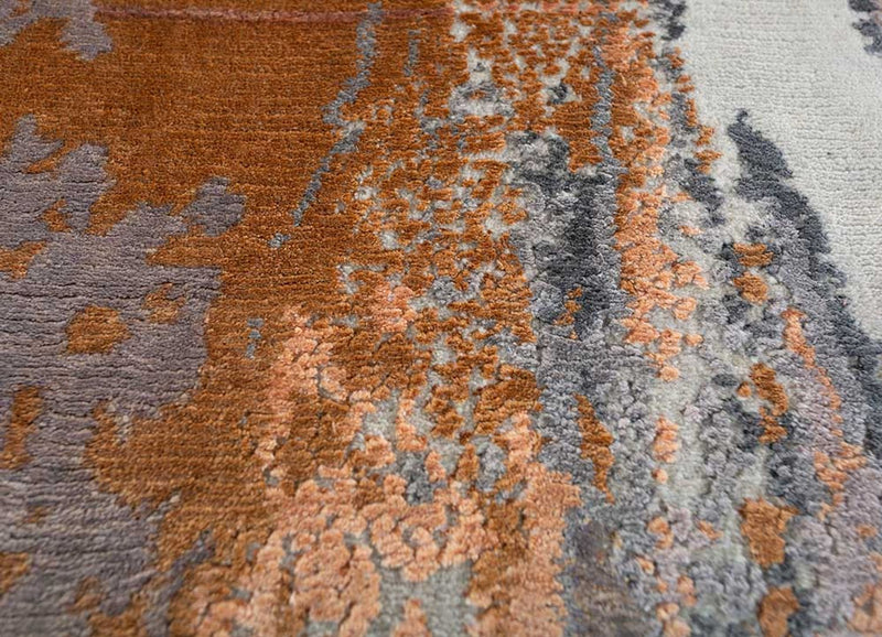 Designerski dywan - 450 x 360 cm - srebrny