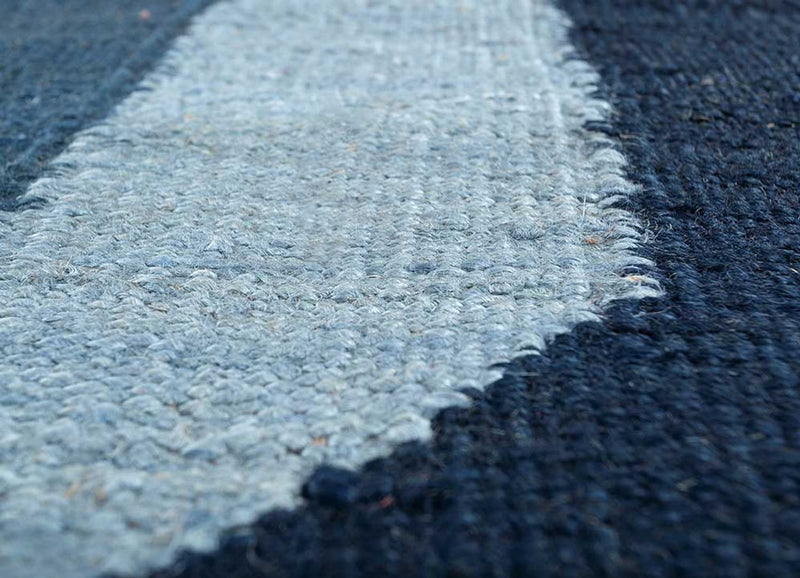 Dywan sizalowy kształt specjalny  - 270 x 180 cm - niebieski