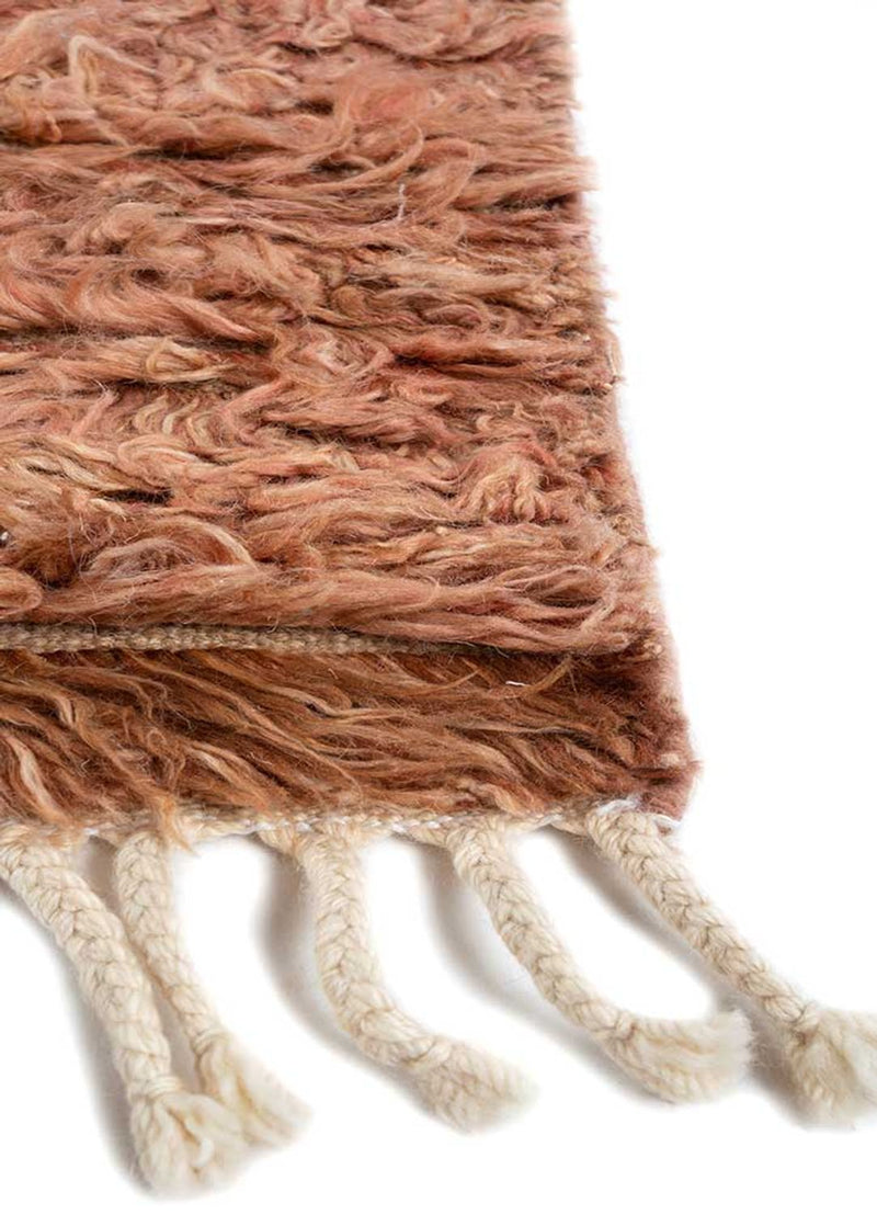 Dywan wełniany - 270 x 180 cm - pomarańczowy