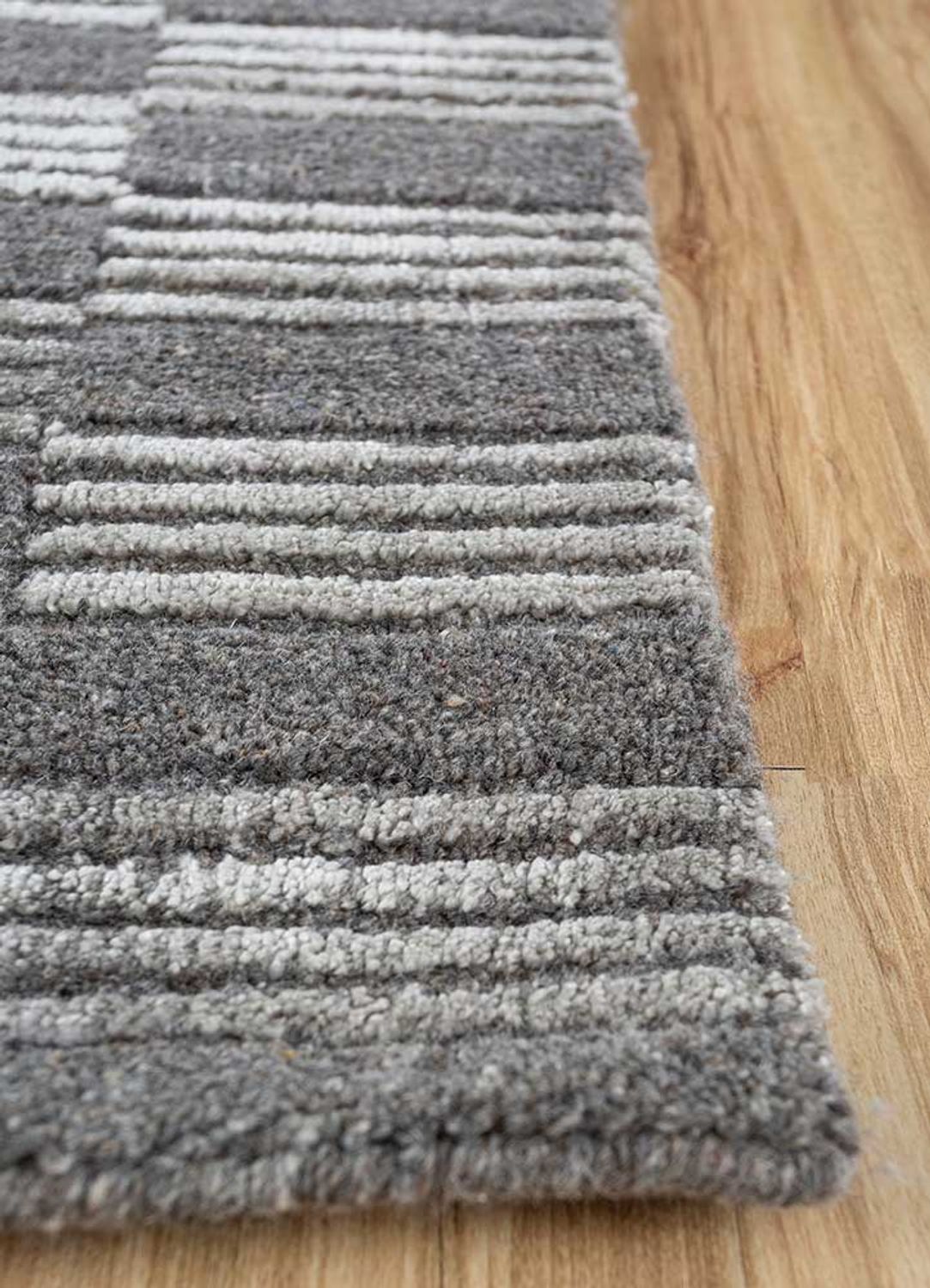 Dywan - 300 x 240 cm - czarno-biały