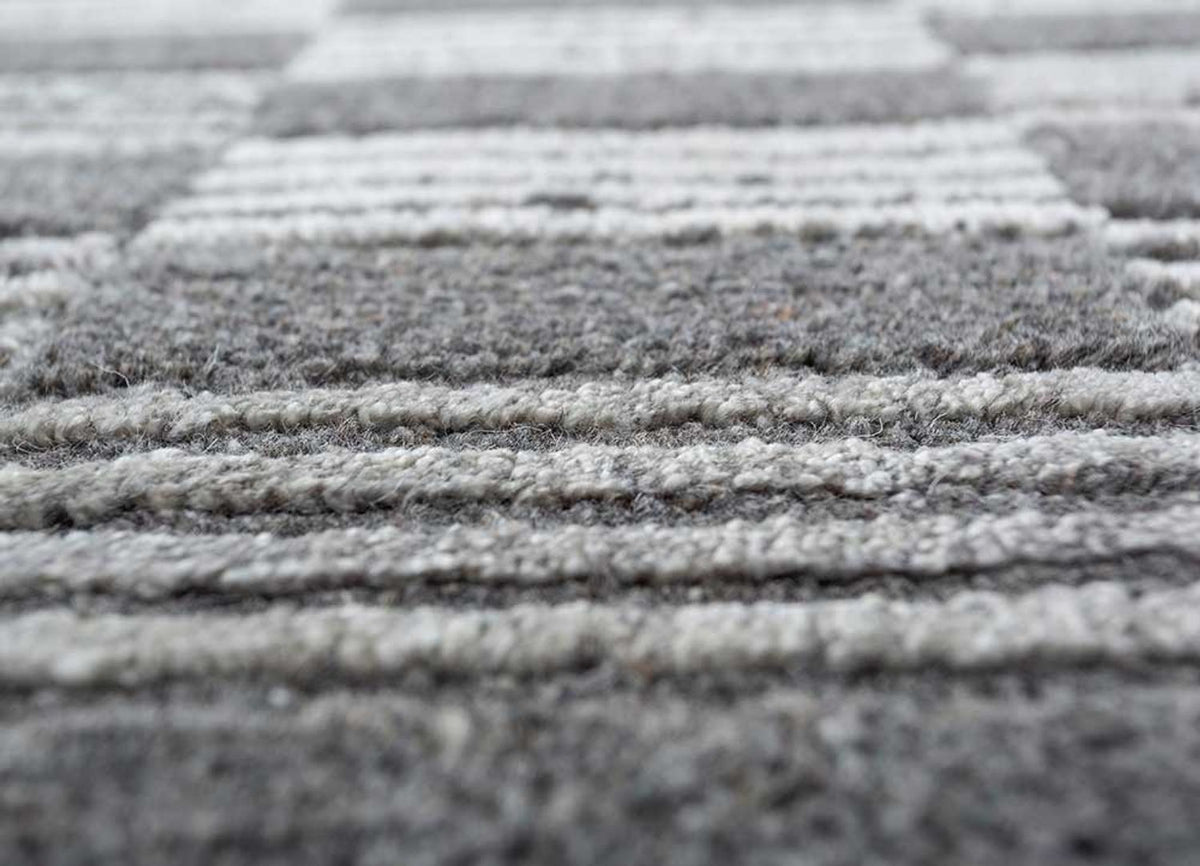 Dywan - 300 x 240 cm - czarno-biały