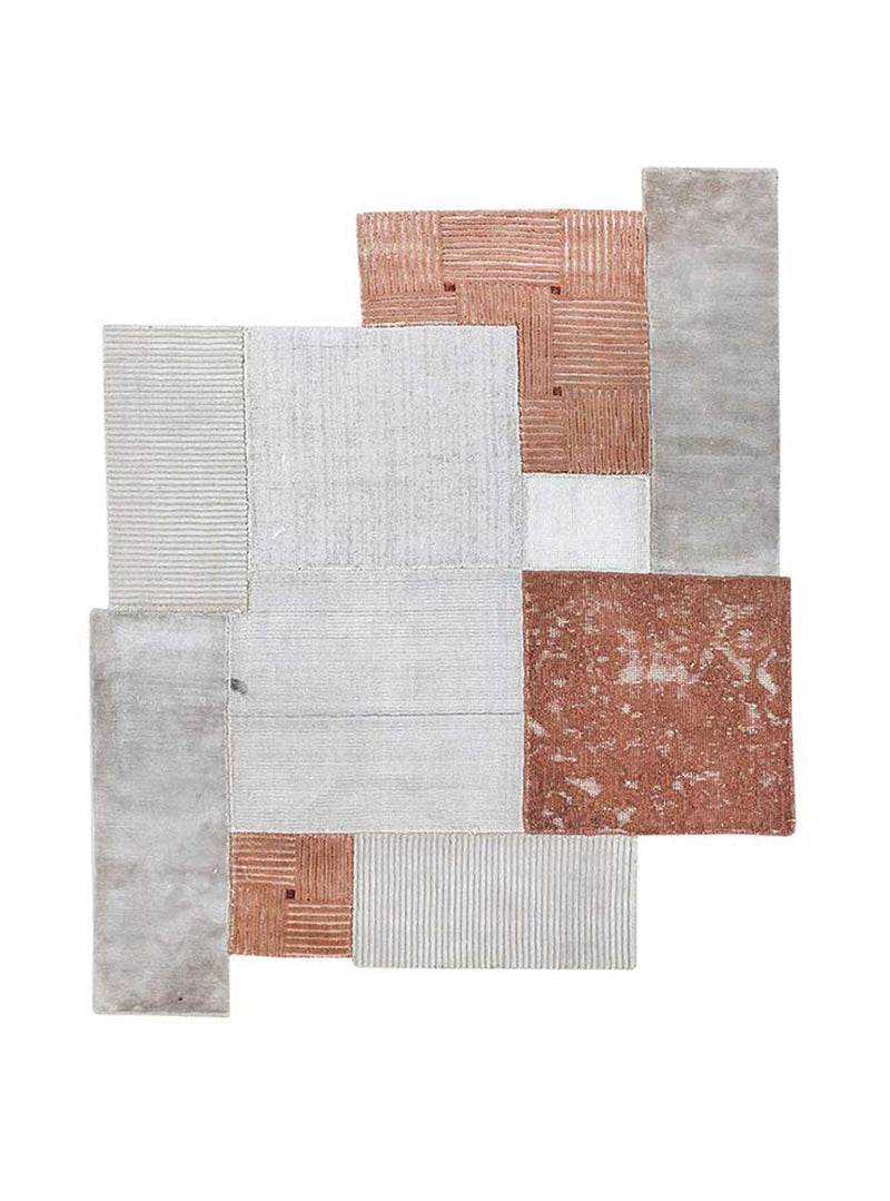 Dywan wełniany kształt specjalny  - 180 x 150 cm - kremowy