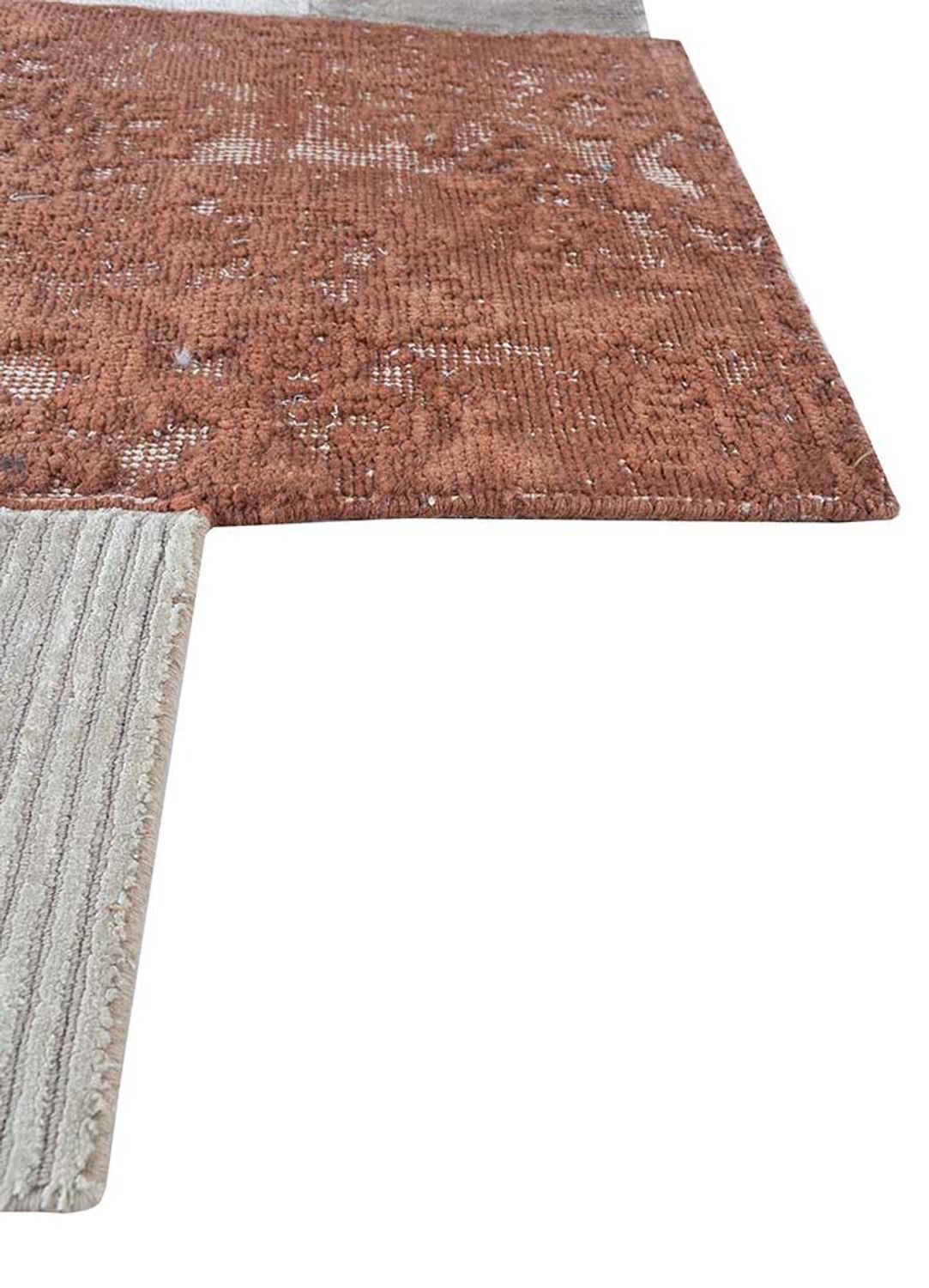 Dywan wełniany kształt specjalny  - 180 x 150 cm - kremowy