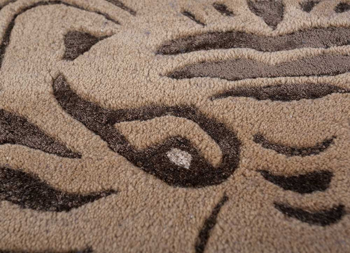 Dywan wełniany - 270 x 180 cm - beżowy