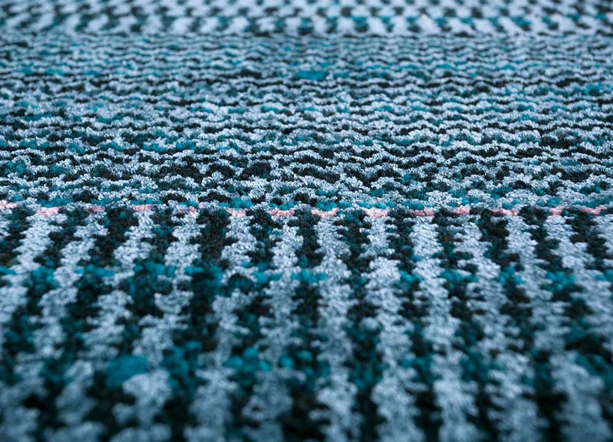 Dywan wełniany - 270 x 180 cm - ciemnoniebieski