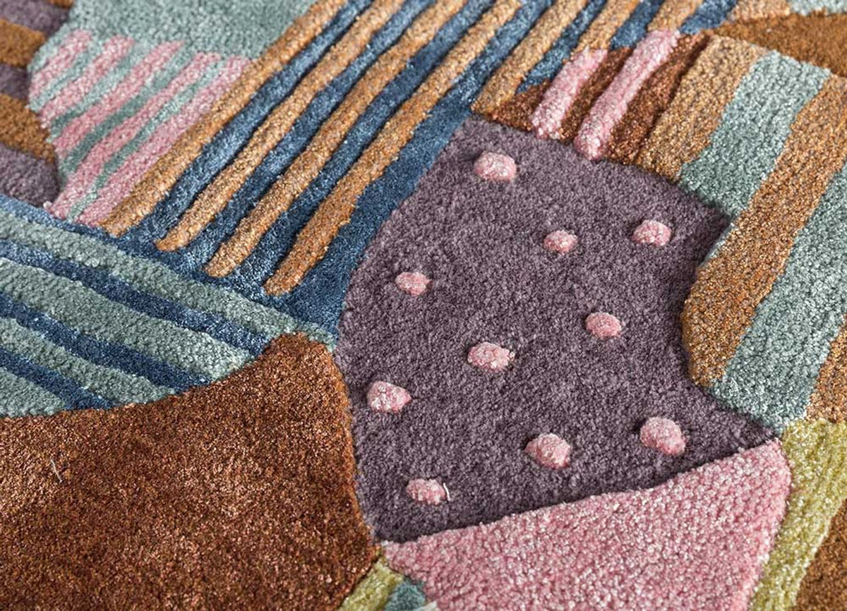 Dywan wełniany - 270 x 180 cm - wielokolorowy