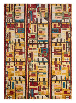 Dywan wełniany - 270 x 180 cm - pomarańczowy