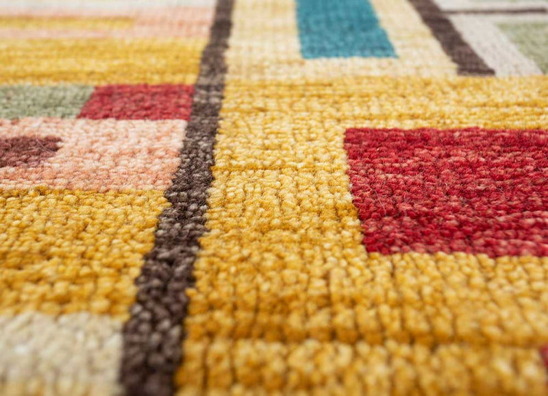 Dywan wełniany - 270 x 180 cm - pomarańczowy