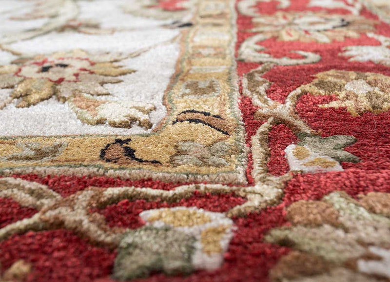 Dywan wełniany - 270 x 180 cm - kremowy