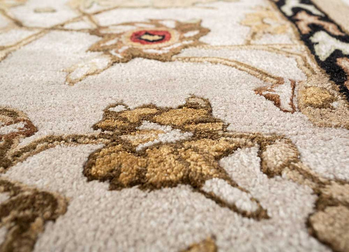 Dywan wełniany - 270 x 180 cm - kremowy