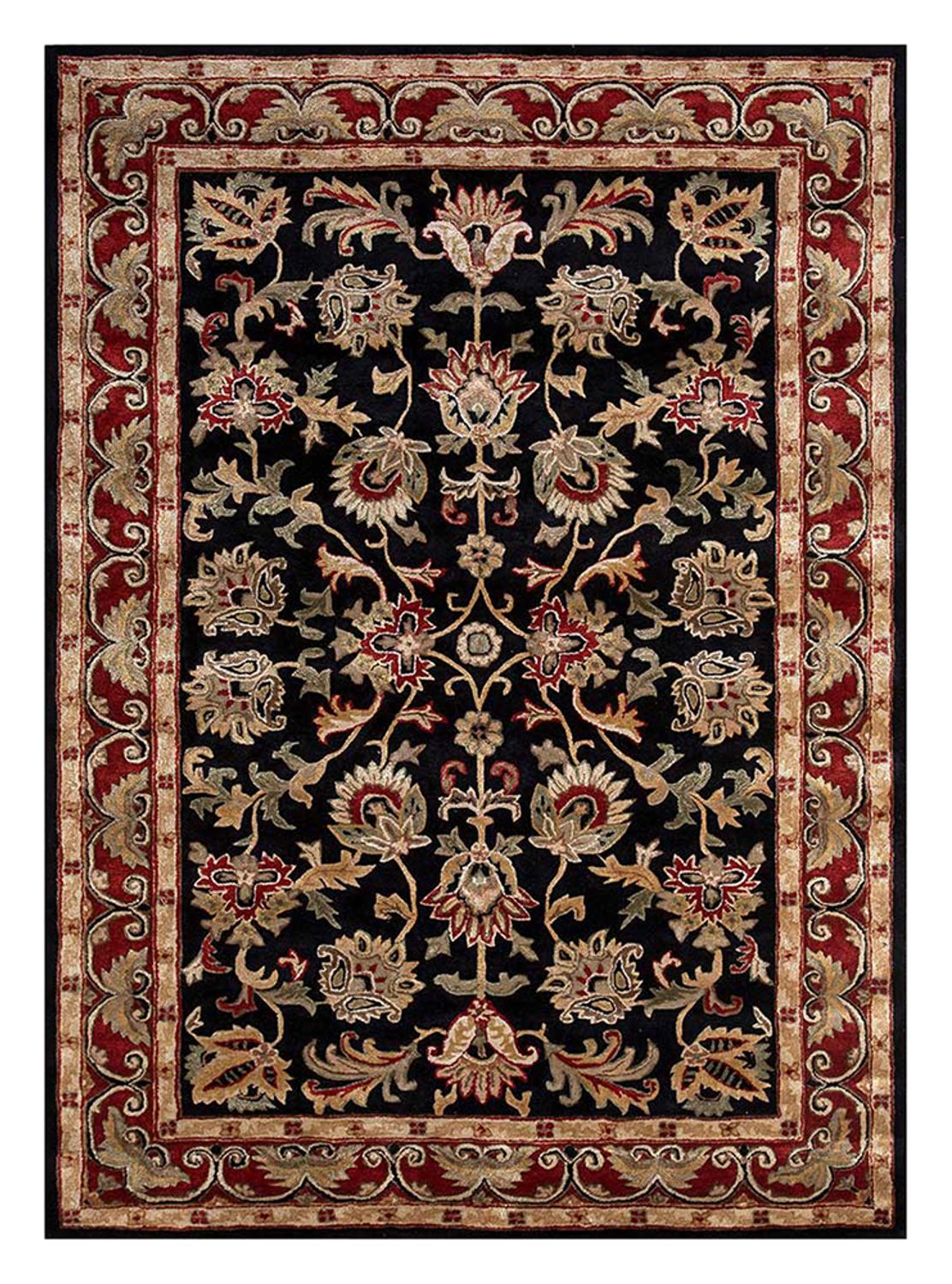 Dywan wełniany - 270 x 180 cm - ciemnoniebieski