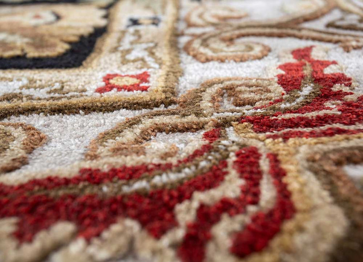 Dywan wełniany - 270 x 180 cm - ciemny beż