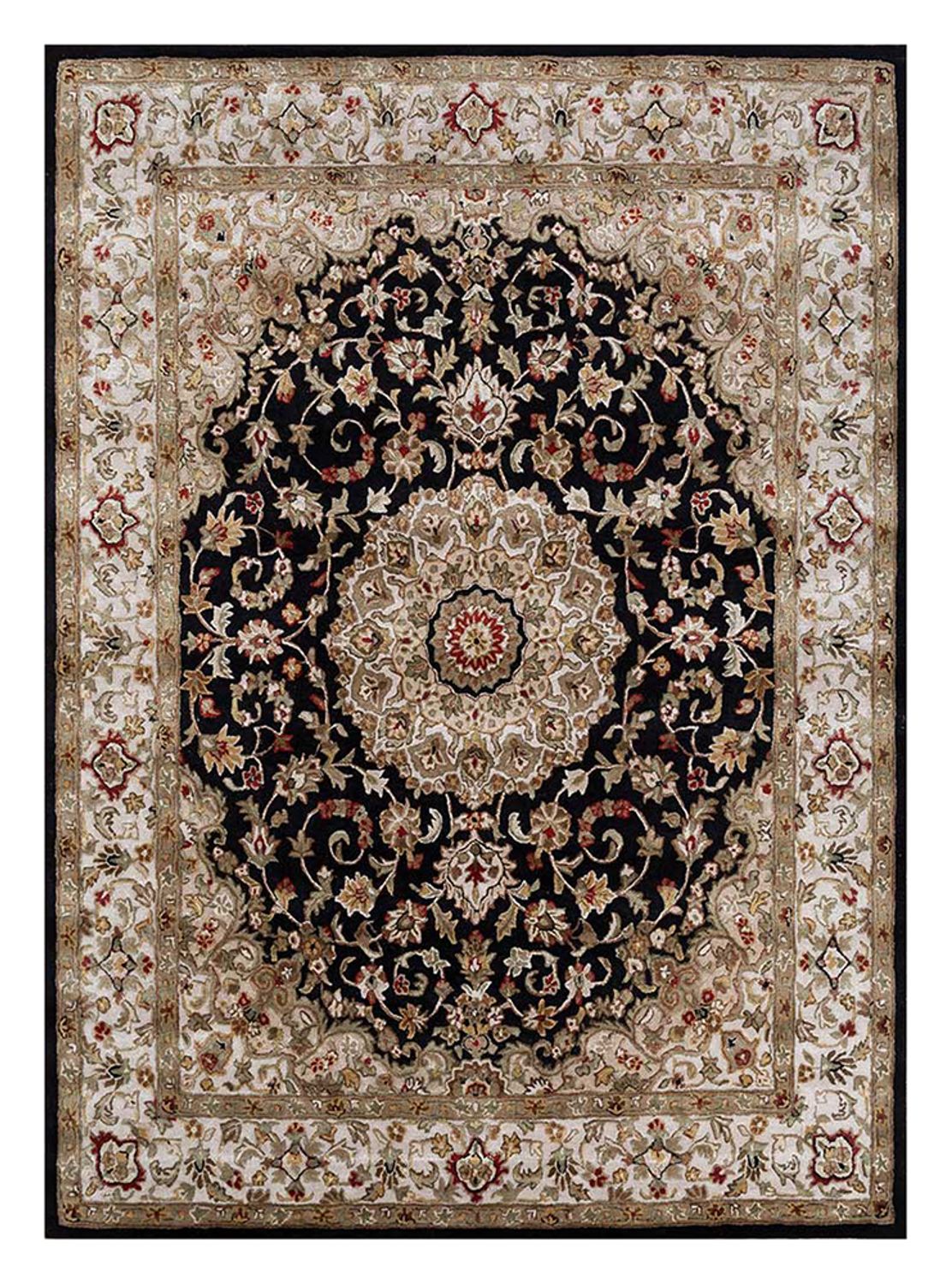 Dywan wełniany - 300 x 240 cm - ciemnoniebieski