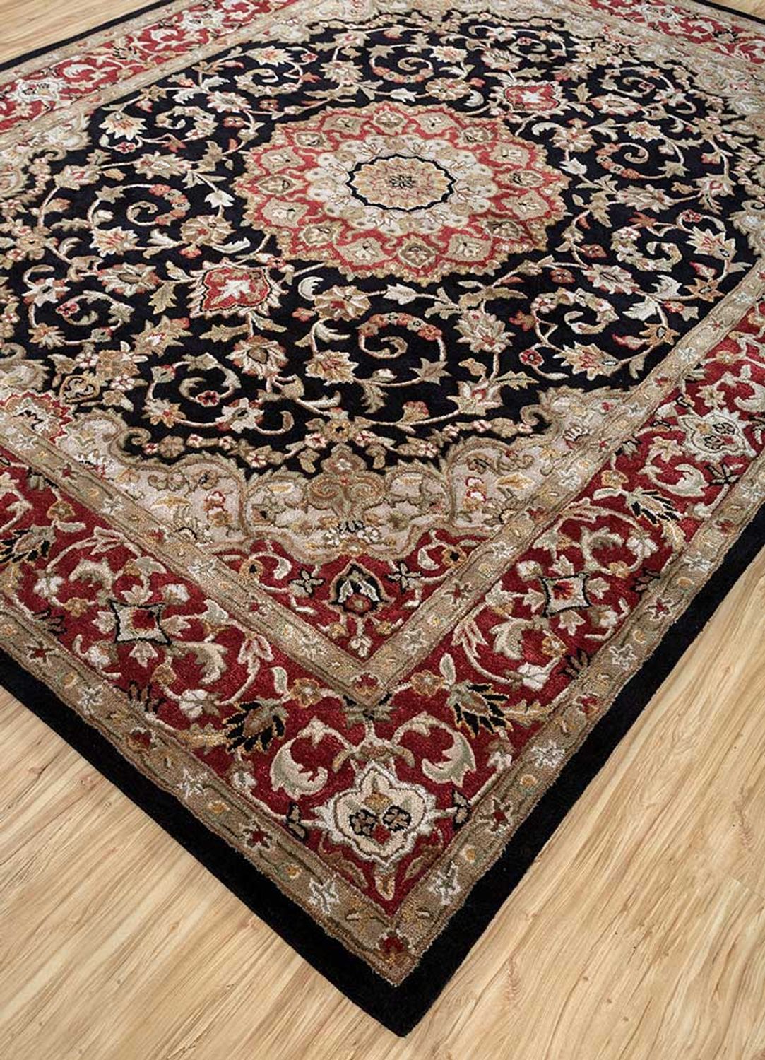 Dywan wełniany - 300 x 240 cm - czerwony