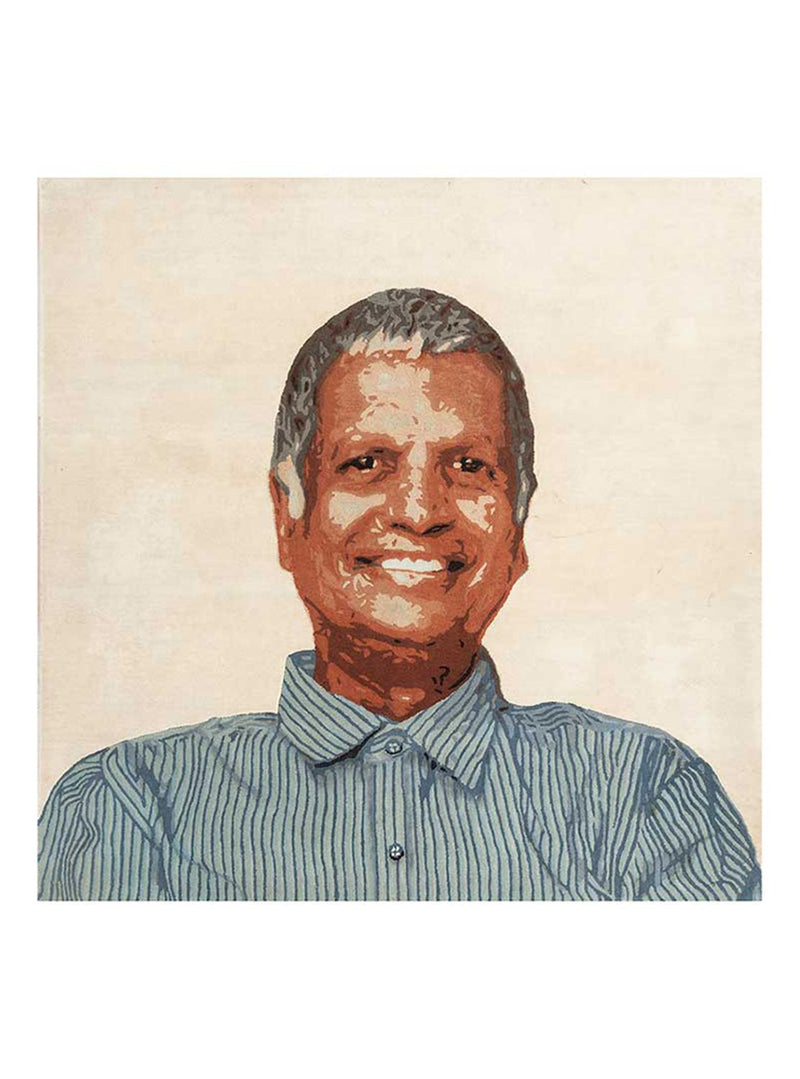 Dywan wełniany kwadratowy  - 185 x 185 cm - kremowy