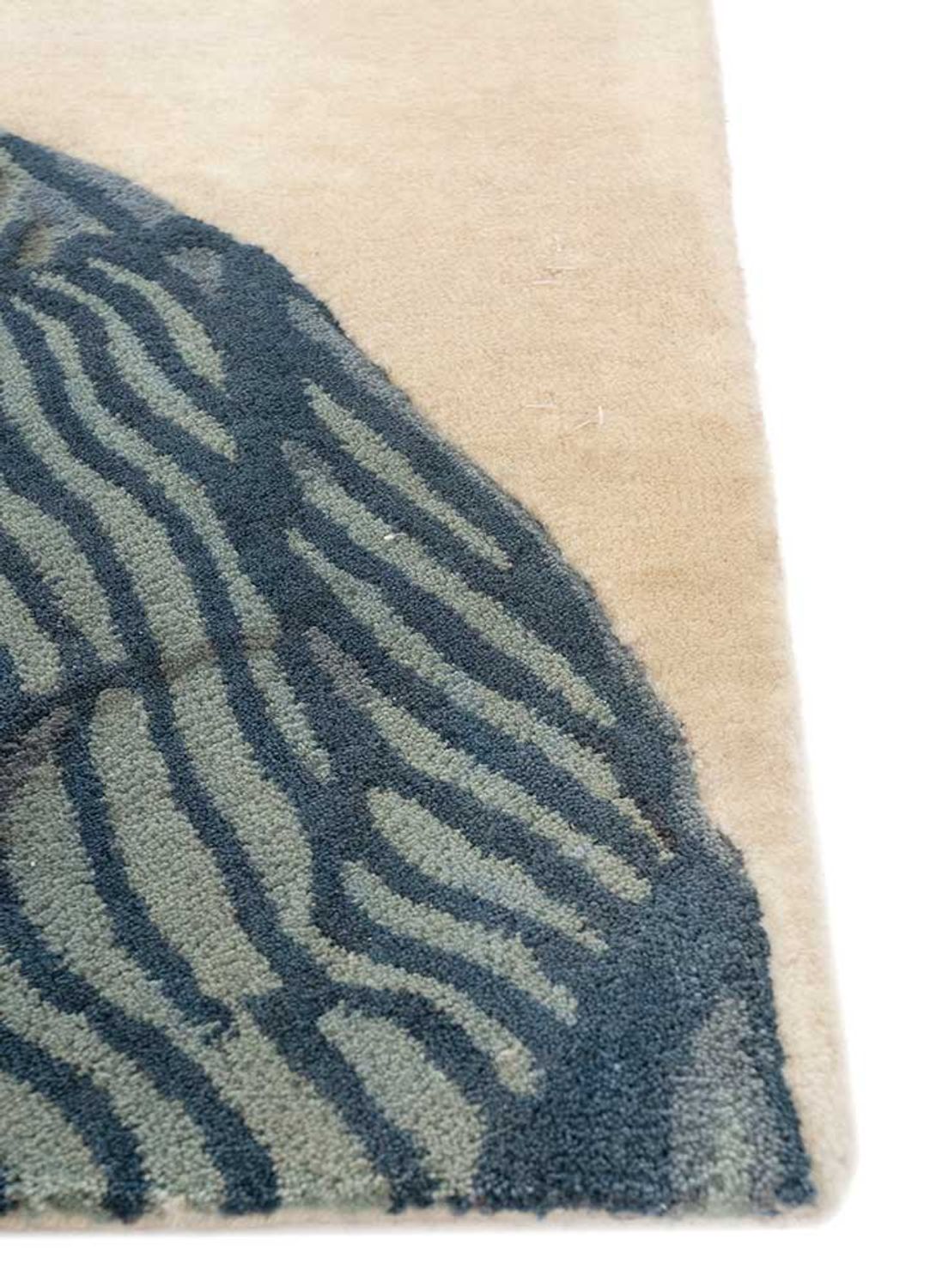 Dywan wełniany kwadratowy  - 185 x 185 cm - kremowy