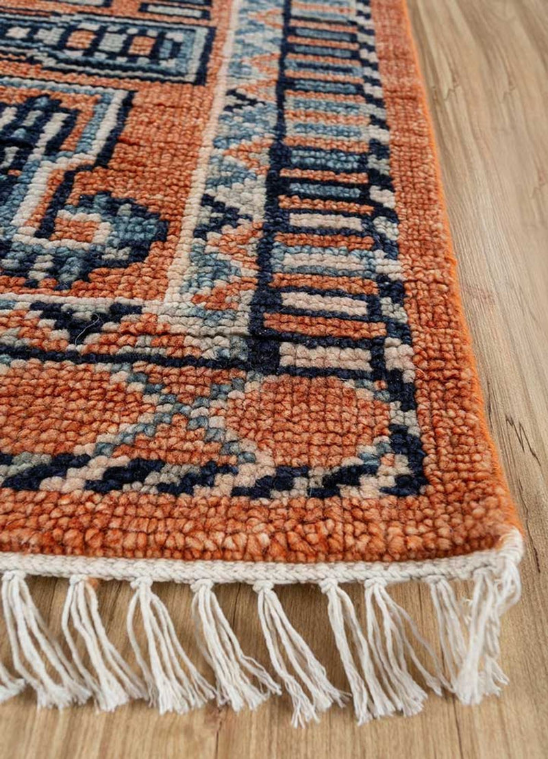 Dywan wełniany - 300 x 240 cm - jasna czerwień