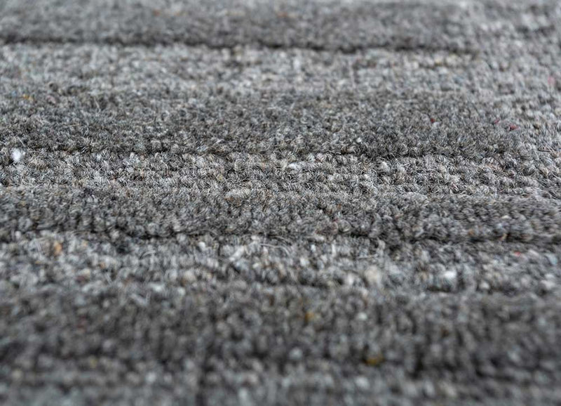 Dywan wełniany - 450 x 360 cm - szary