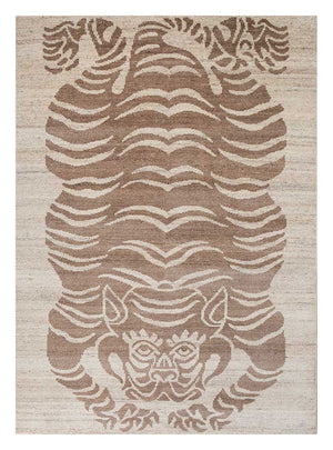 Dywan wełniany - 270 x 180 cm - kremowy