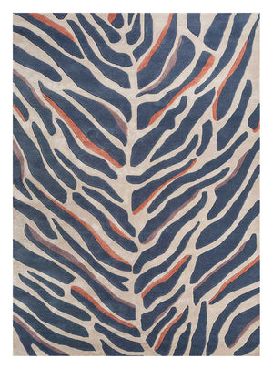 Dywan wełniany - 270 x 180 cm - złoto