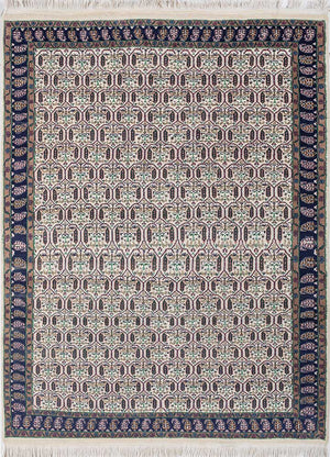 Dywan wełniany - 210 x 150 cm - kremowy