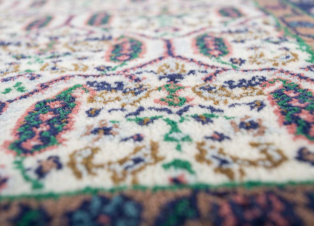 Dywan wełniany - 210 x 150 cm - kremowy