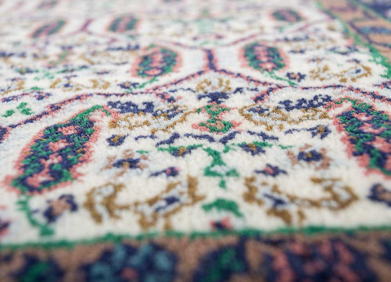 Dywan wełniany - 210 x 150 cm - kremowy