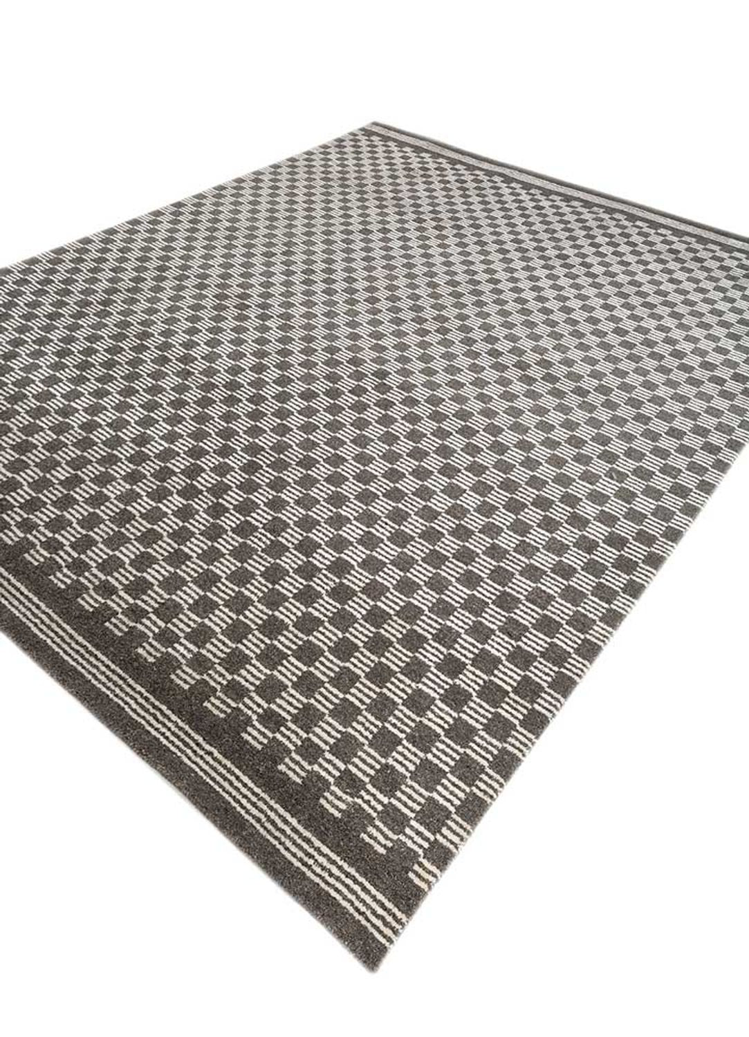 Dywan - 300 x 240 cm - czarno-biały