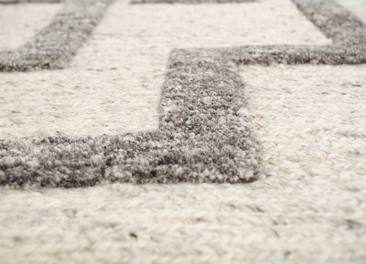 Dywan wełniany - 300 x 240 cm - brązowy