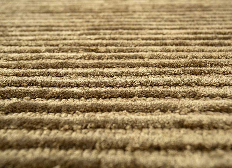 Dywan wełniany kształt specjalny  - 210 x 165 cm - ciemny beż