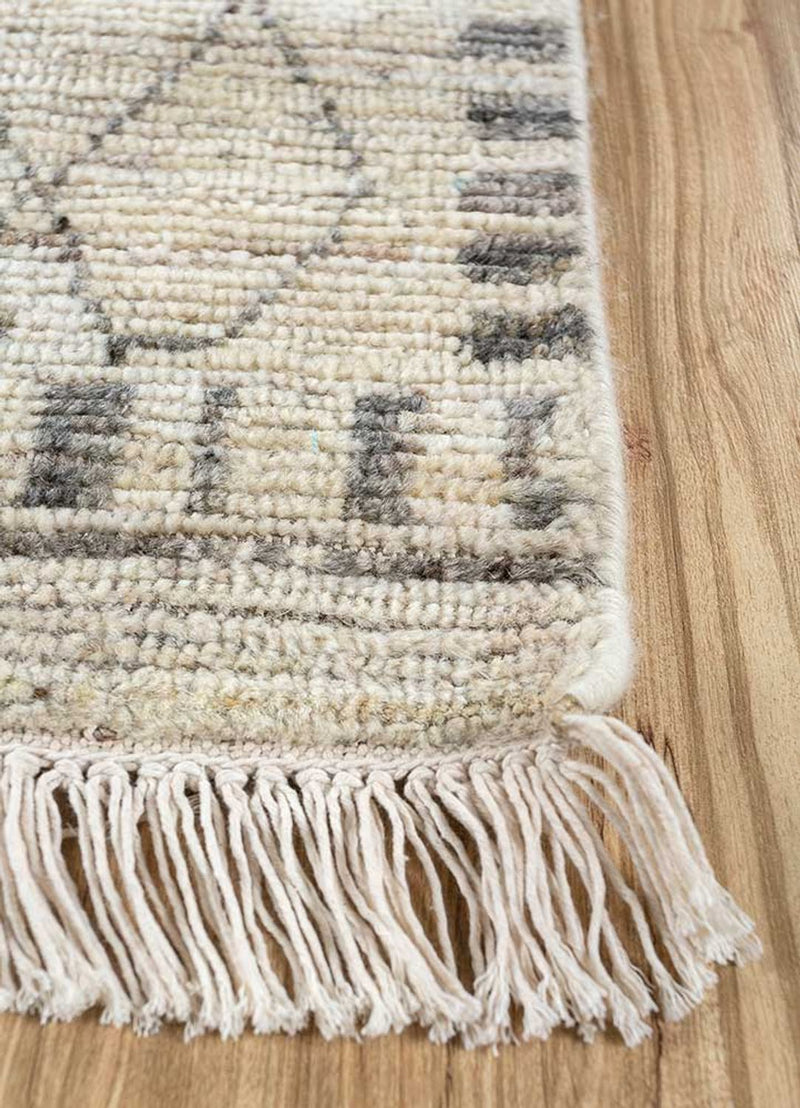 Dywan wełniany - 300 x 240 cm - jasny beż