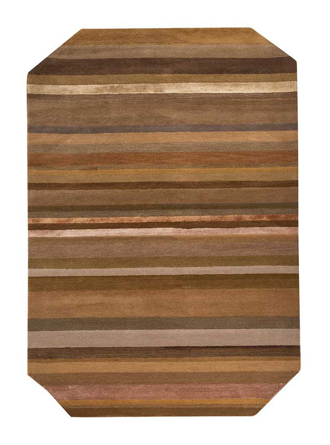 Dywan wełniany kształt specjalny  - 270 x 180 cm - niebieski