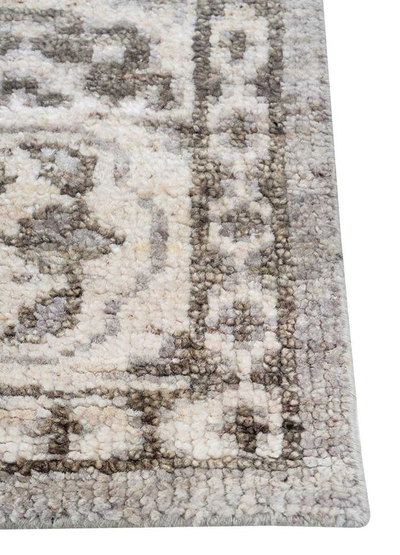 Dywan wełniany - 300 x 240 cm - srebrny