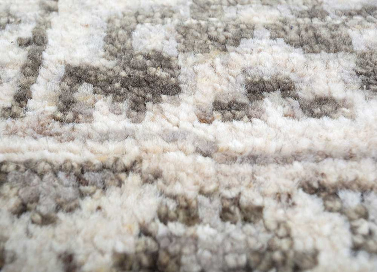 Dywan wełniany - 300 x 240 cm - srebrny