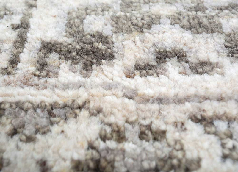 Dywan wełniany - 300 x 240 cm - srebrny