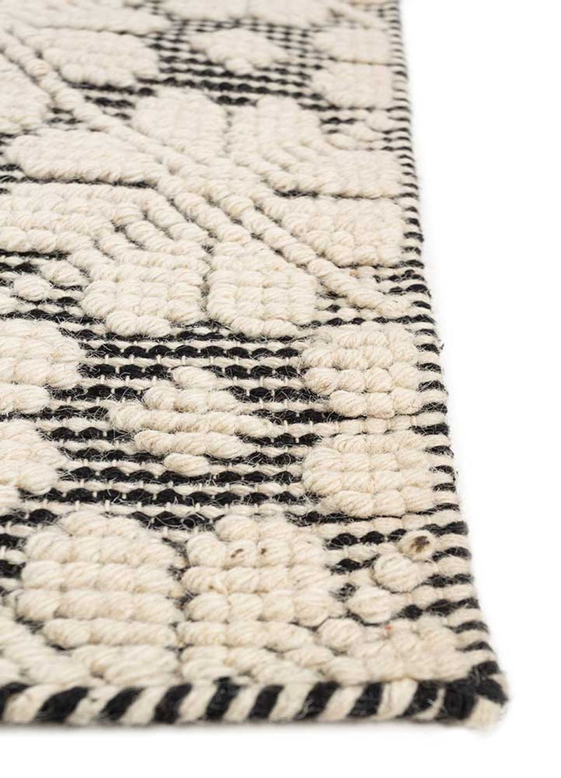 Dywan wełniany - 240 x 150 cm - kremowy